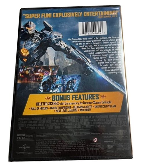 Pacific Rim Uprising Action Sci Fi DVD 2018 u John Boyega Scott Eastwood Calilee - Picture 2 of 2
